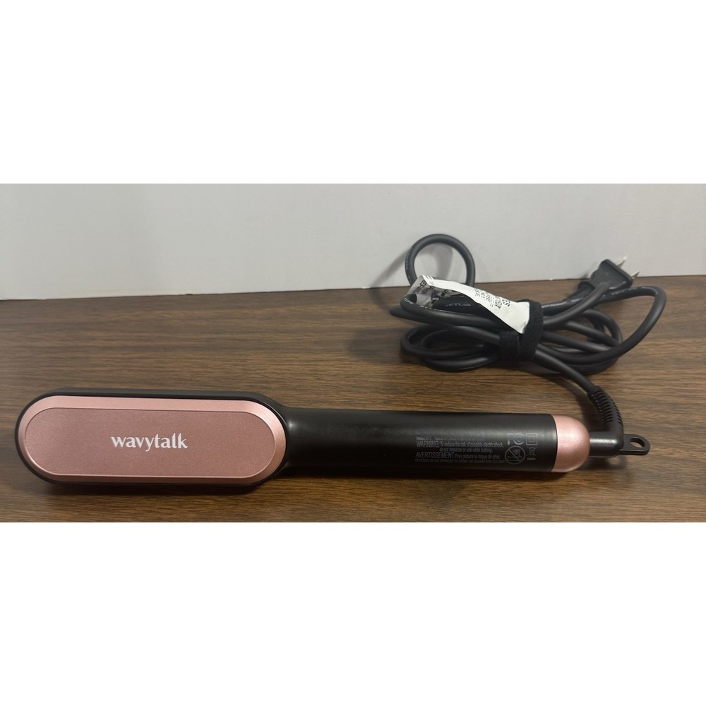 Wavytalk Ceramic Hair Straightener‎ Flat Iron Tourmaline Pink/Black Professional